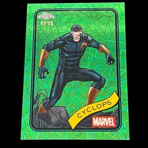 Marvel Cyclops 2025 Topps Chrome - Green Lazer Refractor - NM+ or better - # /99